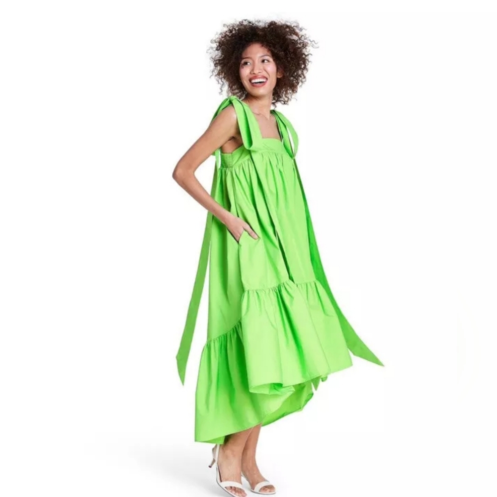NWT Christopher John Rogers x Target dress, xs green